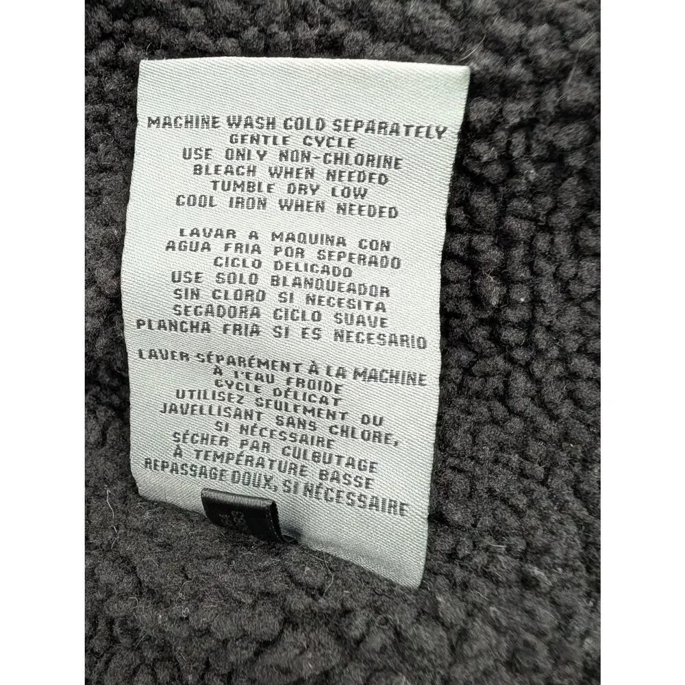 Levi's Sherpa Lined Men's Jacket Small Removable Gray Hood Utility Chore Ranch - Picture 2 of 9